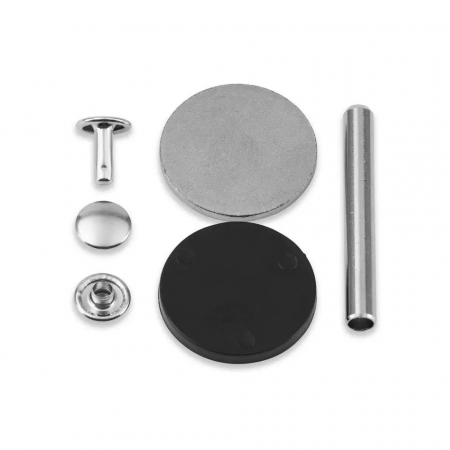 Riveti tubulari argintii de 4-6 mm lungime, 9 mm diametru, 20 bucati, Prym [1]