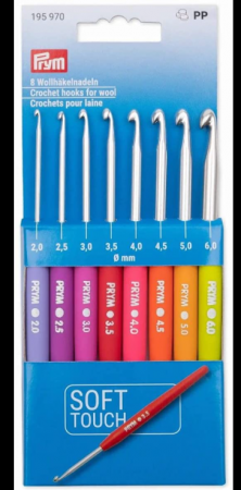 Accesorii si Consumabile - Set 8 crosete aluminiu cu maner moale, de la 2-6 mm, lungime 14 cm, Soft Grip