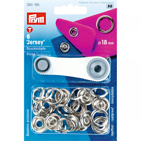 Set capse 18mm, pentru materiale subtiri si stretch, Prym, 390195 [1]