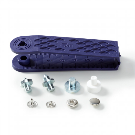 Set capse 8mm, argintii, Prym, 390360 [1]