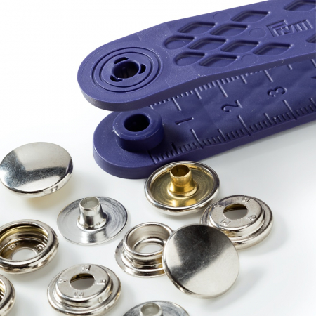 Set capse metalice, sport&camping, de 15 mm, cu dispozitiv montare, Prym 390201 [1]