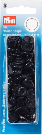 Set capse plastic (30 perechi) de 12,4 mm albastru marin 393102 Prym [1]
