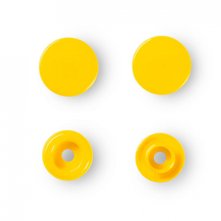 Capse nasturi fermoare - Set capse plastic (30 perechi) de 12,4 mm, culoare 10 - galben, Prym, 393110