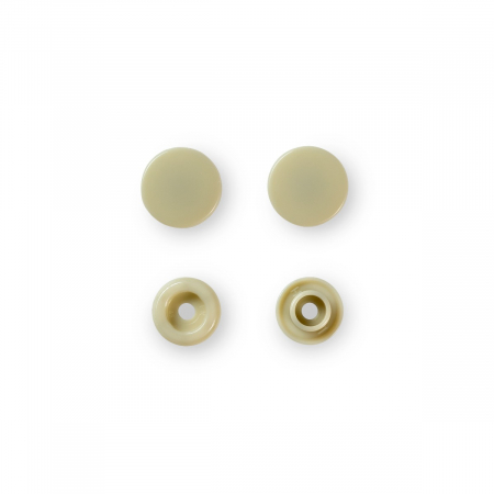 Capse nasturi fermoare - Set capse plastic (30 perechi) de 12,4 mm, culoare 23-bej, Prym