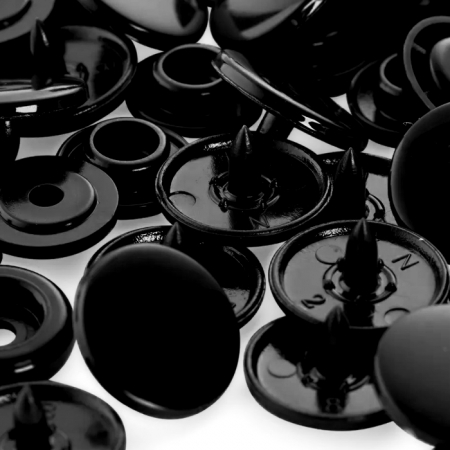 Set capse plastic (30 perechi) de 12,4 mm, negru, Prym, 393105 [1]