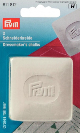 Creioane marker lupa - Set creta de croitorie, alba, 2 buc, Prym, 611812
