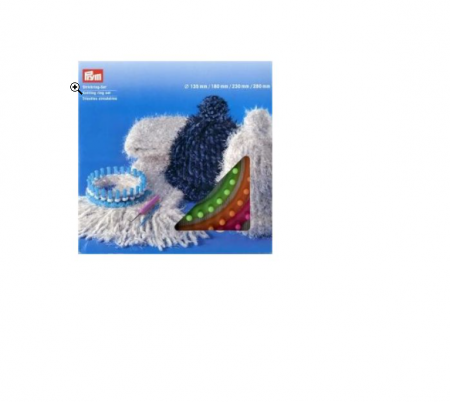 Set de tricotat circular cu 4 marimi de inele, carlig de tricotat si ac de lana, Prym, 624160 [1]