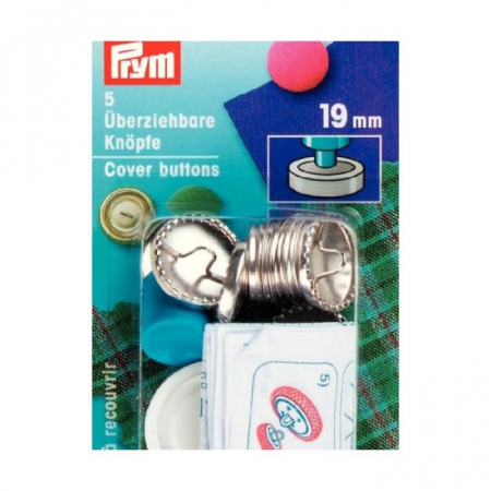 Capse nasturi fermoare - Set nasturi de imbracat din metal, cu unealta, 11 mm diametru, 6 bucati, Prym