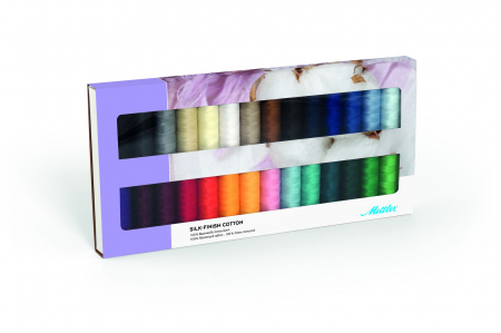 Ata de cusut - Ata Cusut si Quilting Mettler Coton Silk-Finish, Set 28 buc, No.50/150m
