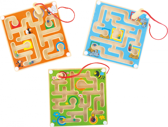 Labirintul magnetic cu bilute colorate - ROSU Furnicuta [1]