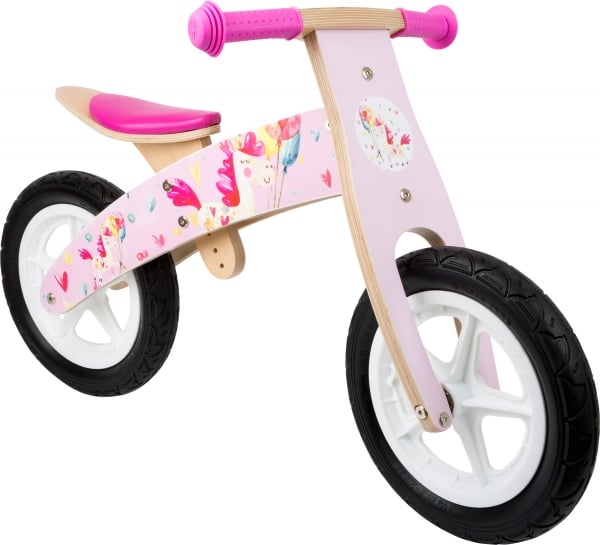 Bicicleta de echilibru din lemn Unicornul Roz [2]