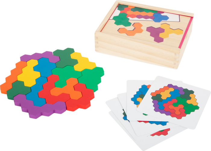 Hexagon Joc educativ din lemn [1]