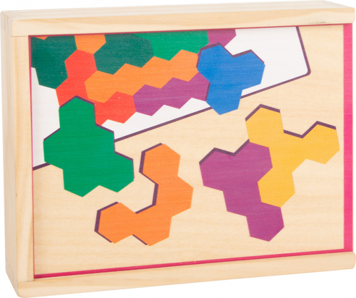 Hexagon Joc educativ din lemn [5]