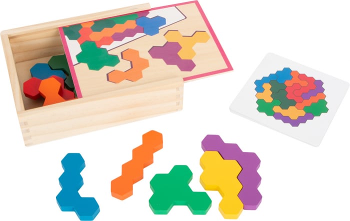 Hexagon Joc educativ din lemn [4]