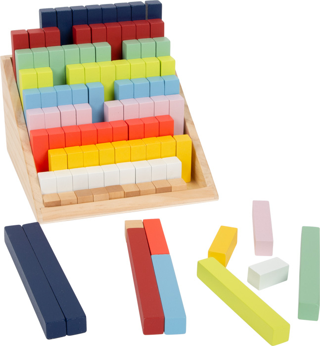 Matematica pentru cei mici cu bete mari colorate din lemn, XL [1]