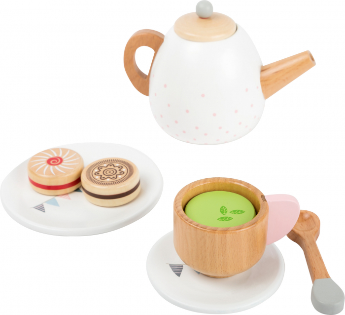 Set cadou pentru ceai si cafea cu accesorii, din lemn [4]