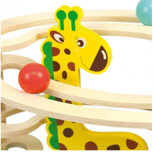 Circuit cu bile din lemn, paznic Girafa [1]