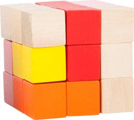 Cub Puzzle Rosu-Galben