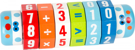 Matematica la purtator, joc din lemn pentru operatii matematice [0]