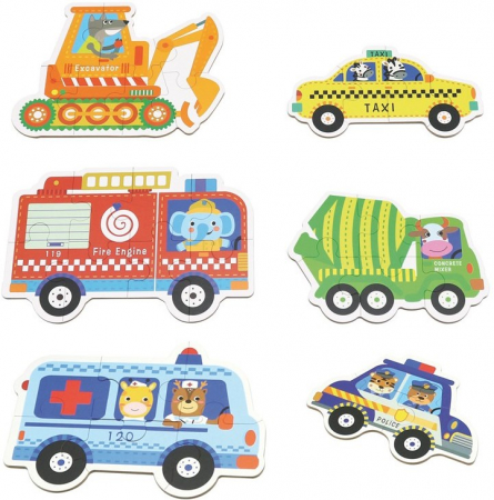 Set de 6 Puzzle-uri Vehicule [1]