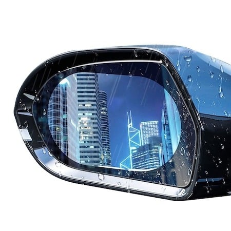 Set 2x Folie anti-ploaie pentru oglinzile auto, 95 x 135 mm – vizibilitate clară în orice condiții meteo
