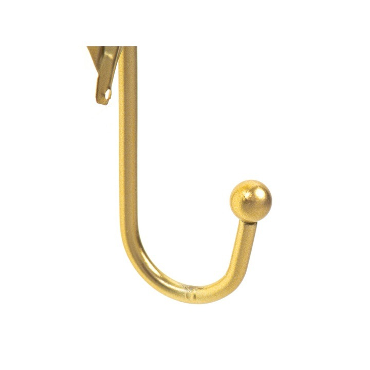 Cuier de perete, tip pana, lungime 20 cm, otel inoxidabil, auriu [4]