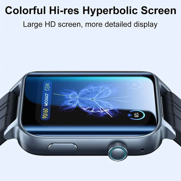 Ceas smartwatch, ecran 1.85", Joyroom, rezistenta la apa IP68, monitorizare parametrii vitali, baterie 300 mAh, negru [2]