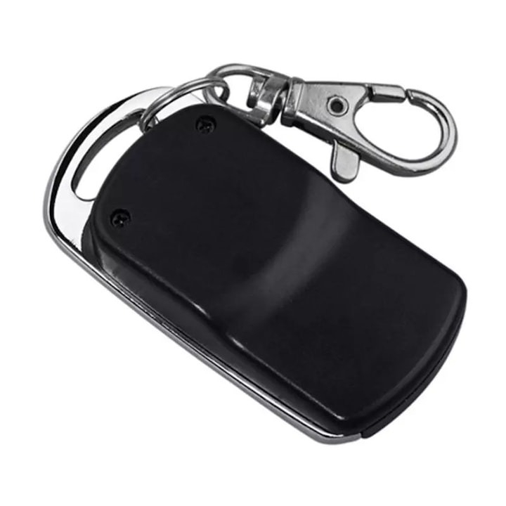 Telecomanda universala cu auto-invatare, cod fix 433,92 MHz, 4 canale, metal/ABS, design compact, 60 x 30 x 14 mm, negru [9]