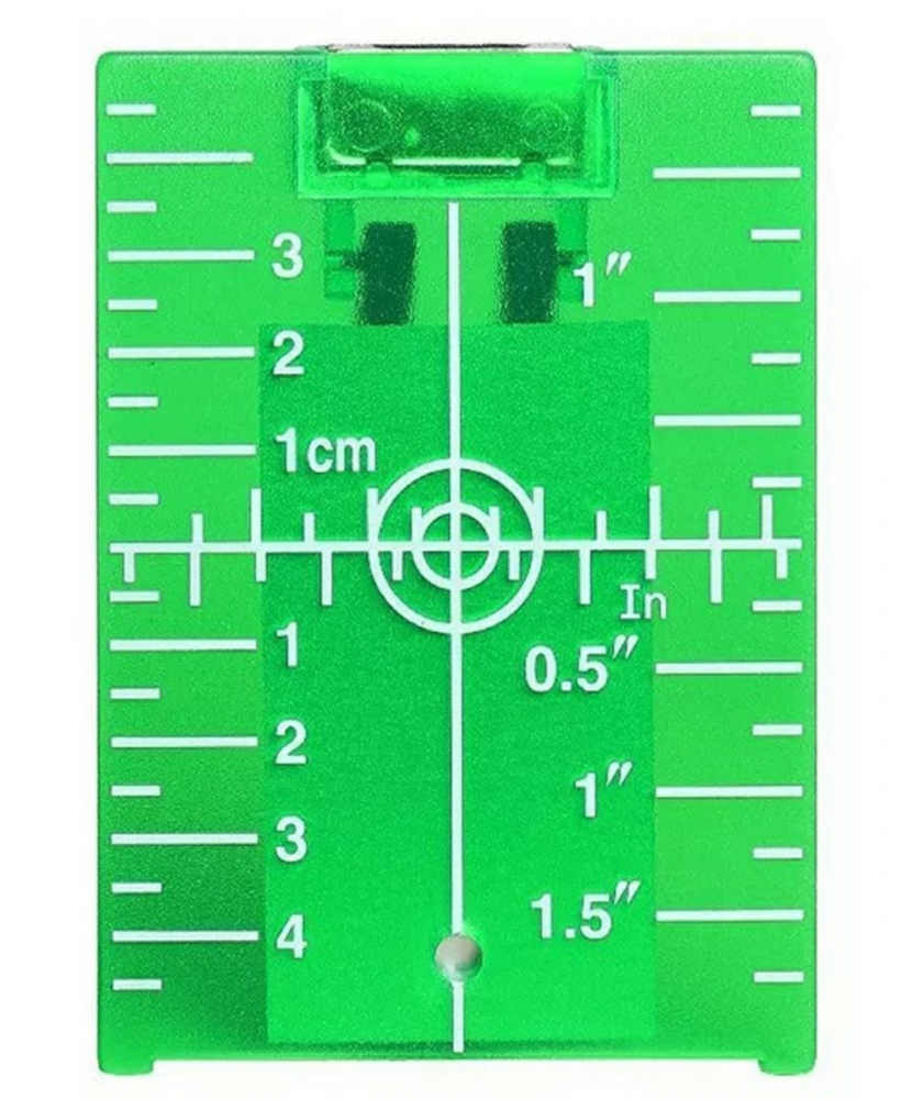 Placa tinta pentru nivela laser, plastic, 10.5 x 7.5 cm, verde [2]