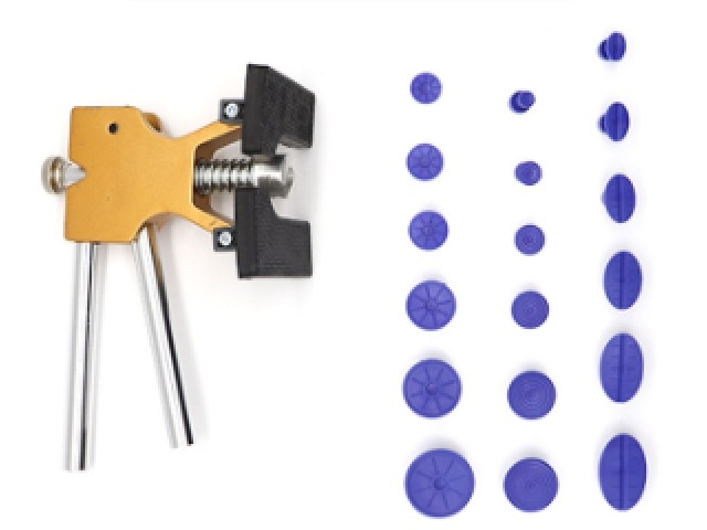 Set de reparatii pentru caroserie auto, extractor de lovituri, galben [2]