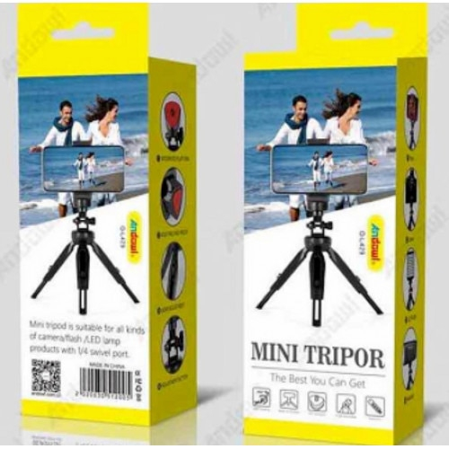 Mini trepied extensibil,cap rotativ 360 grade cu suport universal pentru telefon,filet 1/4 [2]