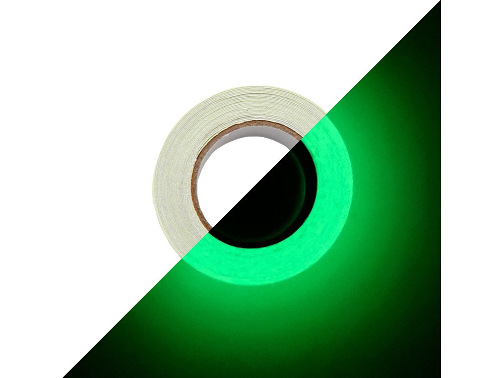 Banda adeziva, fosforescenta, 3 m x 3 cm, multifunctionala, verde [7]