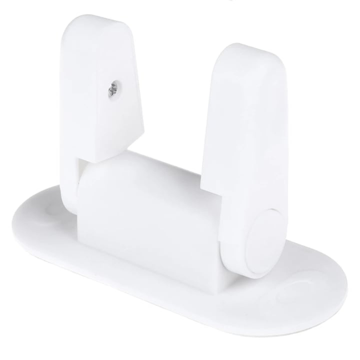 Set 2 bucati sistem de siguranta pentru copii, blocare maner, ABS, autoadeziv, montare pe usi, ferestre, 12 x 5 x 7.5 cm, alb [11]