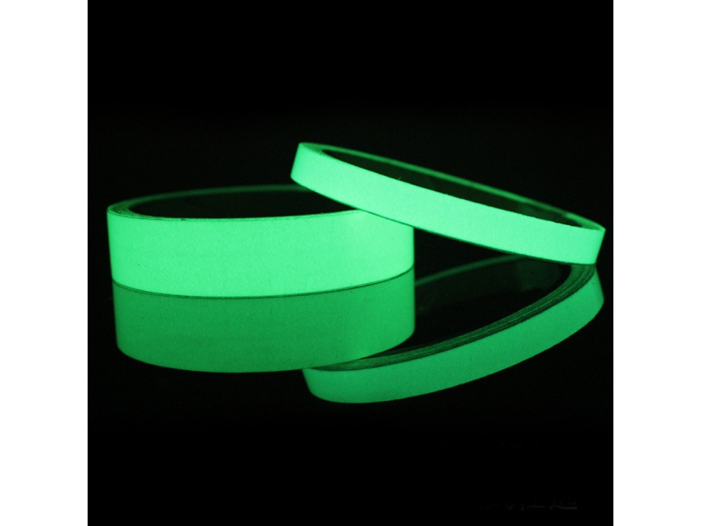 Banda adeziva, fosforescenta, 5 m x 3 cm, multifunctionala, verde [2]