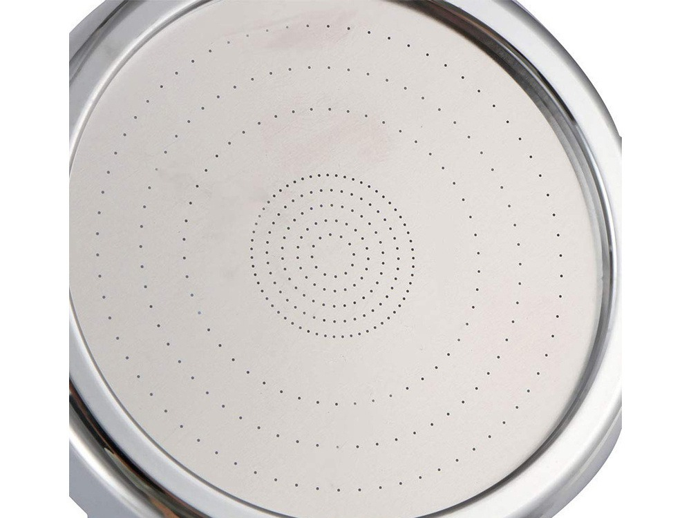 Para de dus, plastic, granule anticalcar, filet standard de 1/2 inch, argintiu, 21 cm [9]