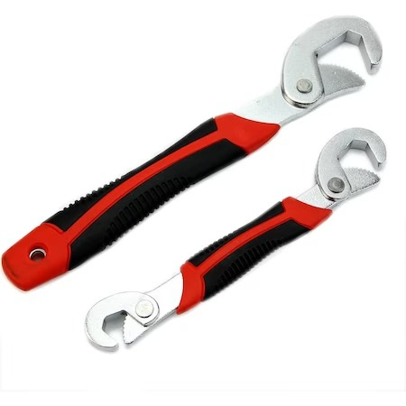Set 2 chei universale, reglabile 9-32 mm,3 capete - Rosu/Negru [5]