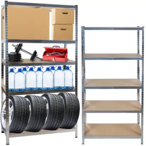 Raft metalic pentru depozitare, 5 polite, capacitate 175 kg/polita, total 875 kg, 220x100x45 cm [10]