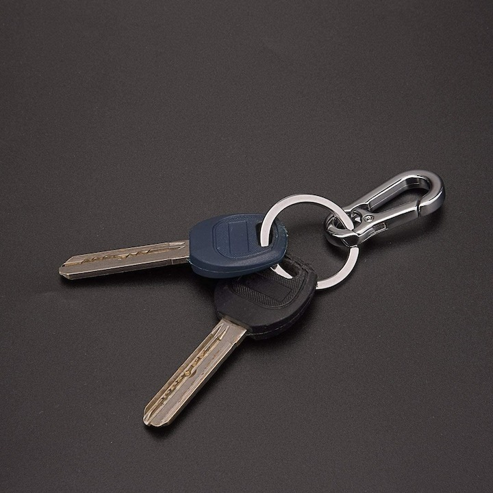 Set 12 brelocuri tip carabina, 8.5 x 4 cm, metal, argintiu [3]