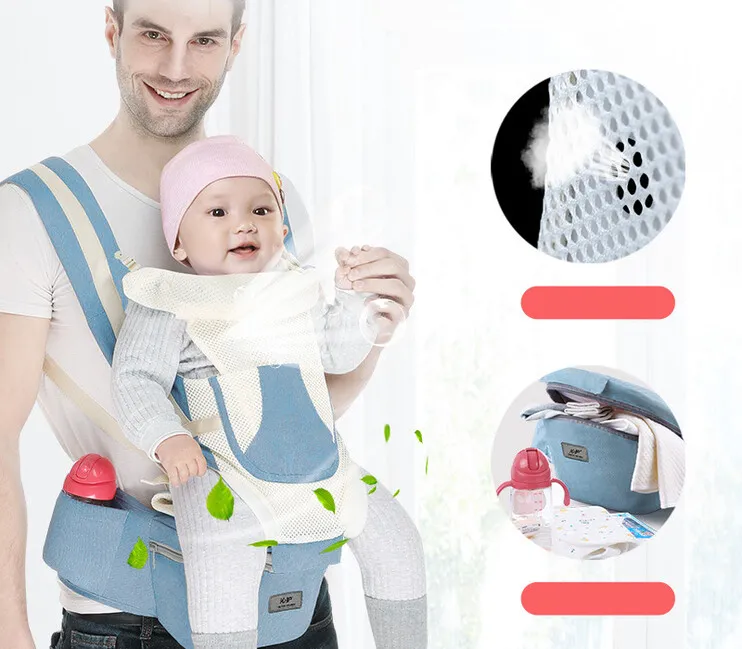 Marsupiu ergonimic,multifunctional pentru bebelusi,15in1,greutate maxima 25 kg - Albastru inchis [4]