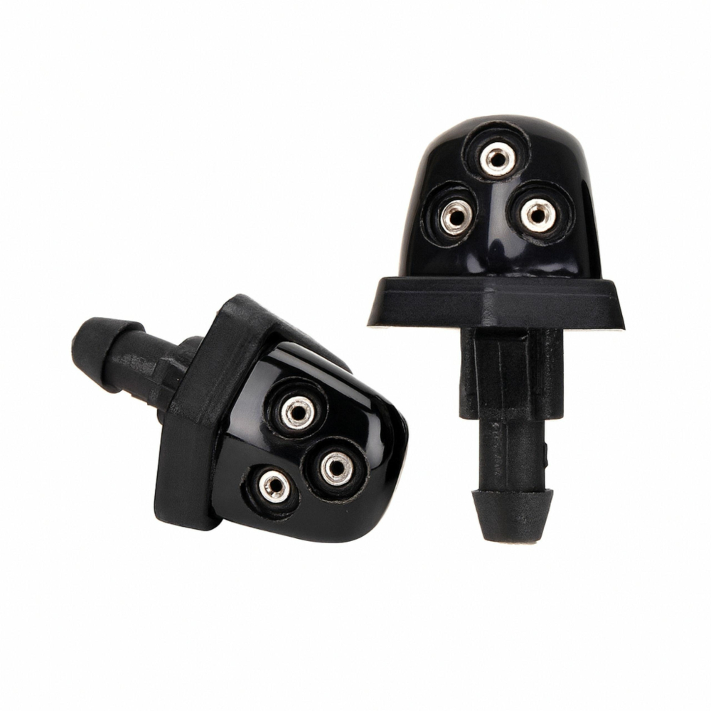 Set 2 duze pentru spalare parbriz, model universal, jet reglabil, plastic, negru [9]