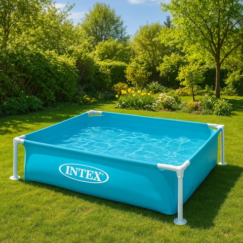 Piscina rectangulara, 122 x 122 x 30 cm, cadru metalic, capacitate 342 l [6]