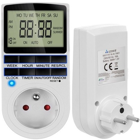 Priza programabila, digitala, 16A, display LCD, tensiune 230V / 50 Hz, alb [6]