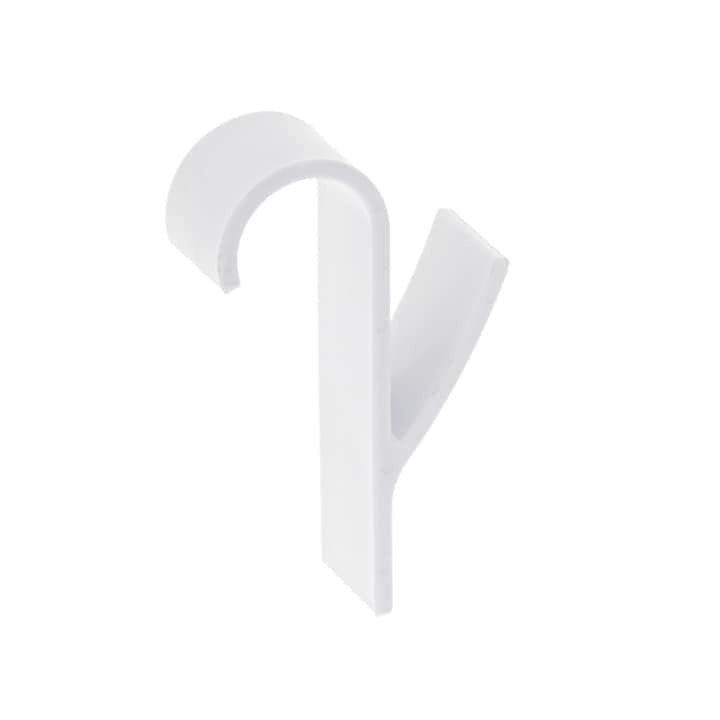 Set 10 suporturi de prosoape si haine, pentru calorifer, plastic, 9.8 cm, alb [11]