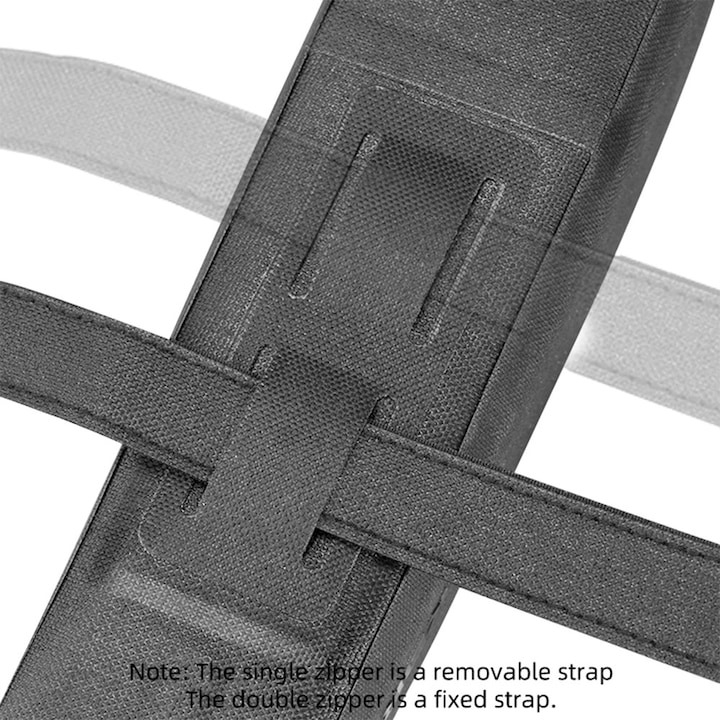 Geanta impermeabila pentru bicicleta, 23 x 6.5 x 9 cm, negru [3]