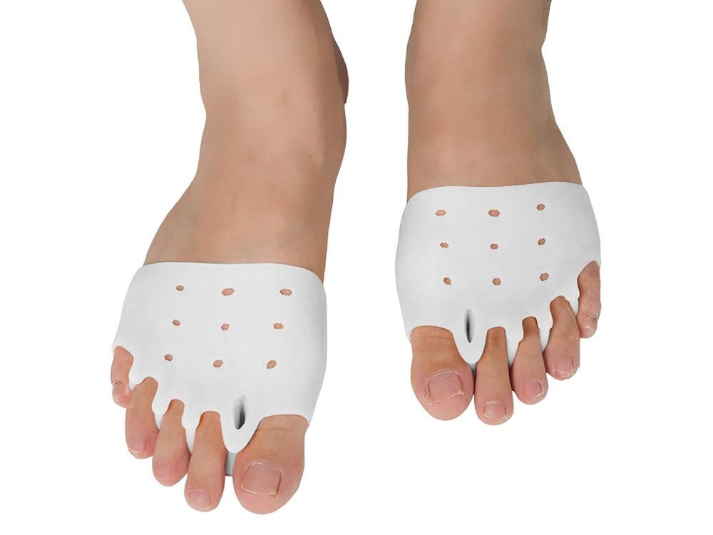 Set 2 bucati protectii pentru monturi, separatoare degete, elastic, universal, 7 x 9 cm, alb [8]