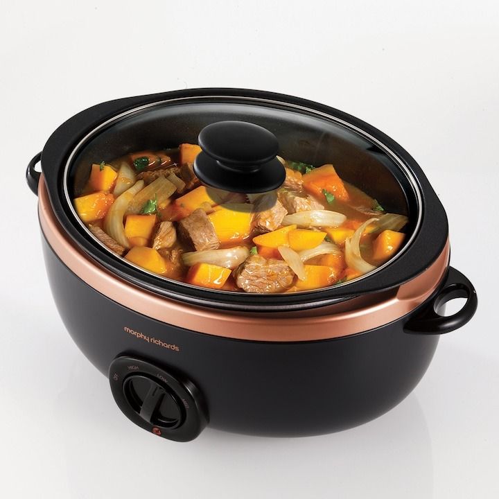 Slowcooker Morphy Richards Rose& Gold Collection 461016 ,6.5L, Negru [4]