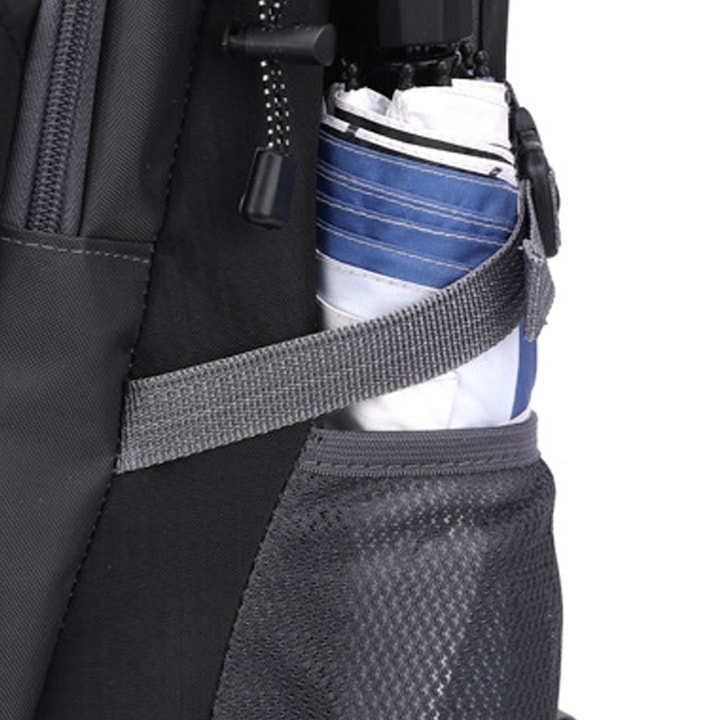 Rucsac multifunctional, outdoor, 40L, impermeabil, poliester, ergonomic, cu 3 compartimente, 50 x 31 x 23 cm, negru [4]