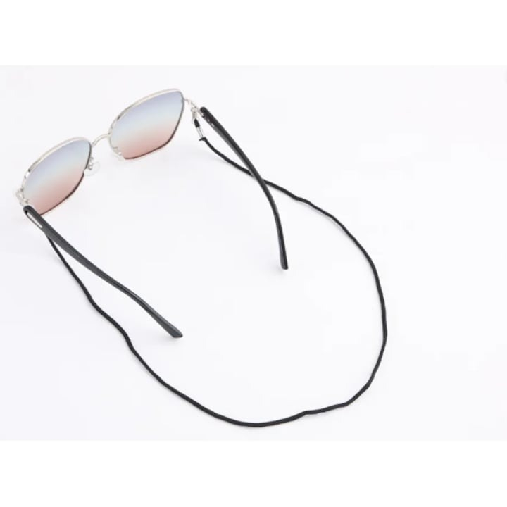 Snur pentru ochelari, textil, 70 cm, negru [2]