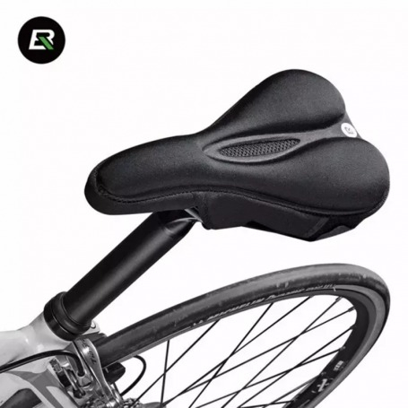 Husa pentru sa bicicleta, 26 x 15 x 2.5 cm, prindere velcro, negru [6]