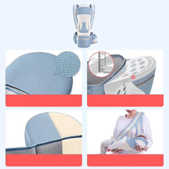 Marsupiu ergonimic,multifunctional pentru bebelusi,15in1,greutate maxima 25 kg - Albastru inchis [5]